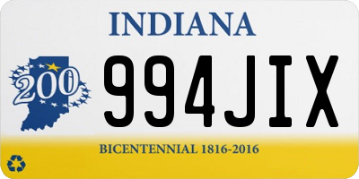 IN license plate 994JIX