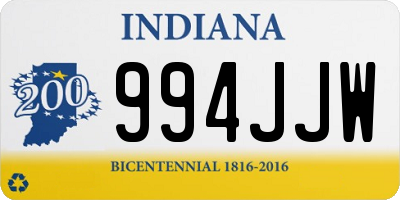 IN license plate 994JJW