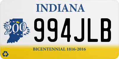 IN license plate 994JLB