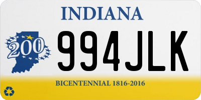 IN license plate 994JLK