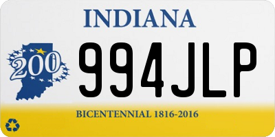 IN license plate 994JLP