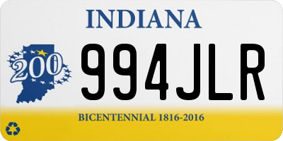 IN license plate 994JLR