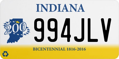 IN license plate 994JLV