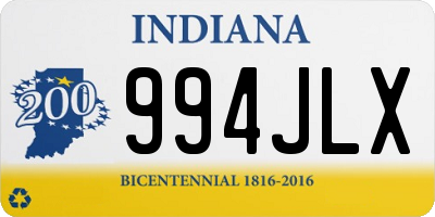 IN license plate 994JLX