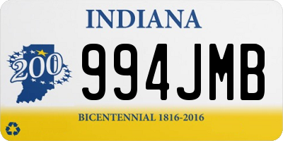 IN license plate 994JMB