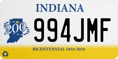 IN license plate 994JMF