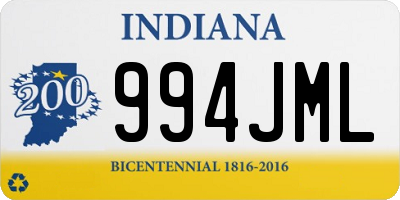 IN license plate 994JML