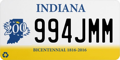 IN license plate 994JMM