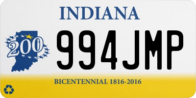 IN license plate 994JMP