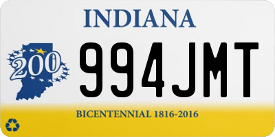 IN license plate 994JMT