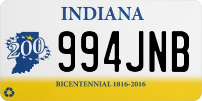 IN license plate 994JNB