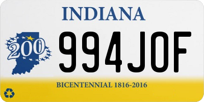 IN license plate 994JOF