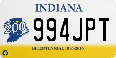 IN license plate 994JPT