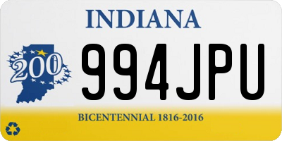 IN license plate 994JPU