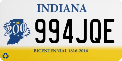 IN license plate 994JQE