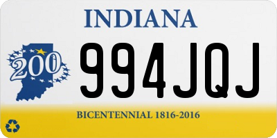 IN license plate 994JQJ