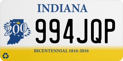 IN license plate 994JQP