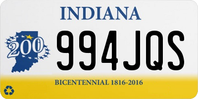 IN license plate 994JQS