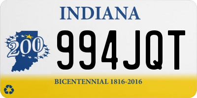 IN license plate 994JQT