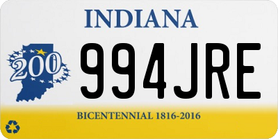 IN license plate 994JRE