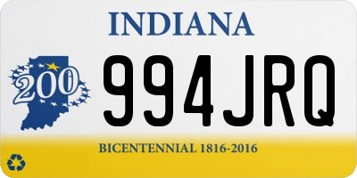 IN license plate 994JRQ