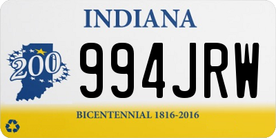 IN license plate 994JRW