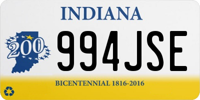 IN license plate 994JSE