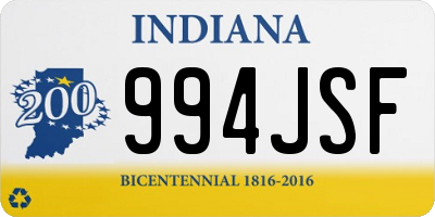 IN license plate 994JSF