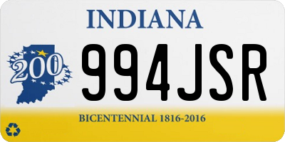 IN license plate 994JSR