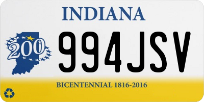 IN license plate 994JSV