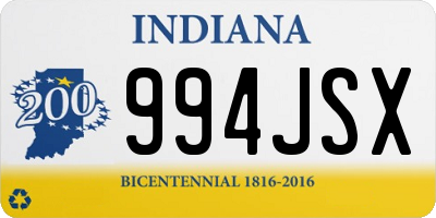 IN license plate 994JSX