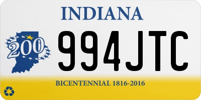 IN license plate 994JTC