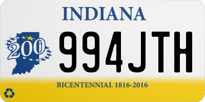 IN license plate 994JTH