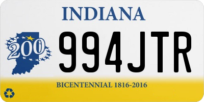 IN license plate 994JTR