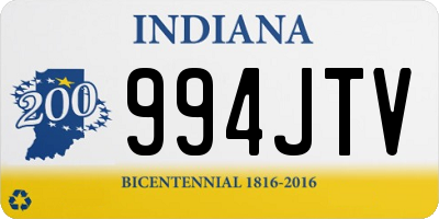 IN license plate 994JTV