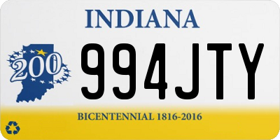 IN license plate 994JTY