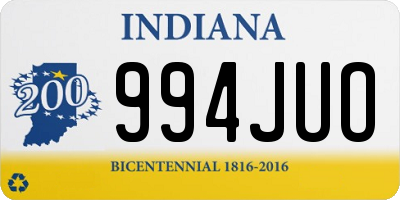 IN license plate 994JUO