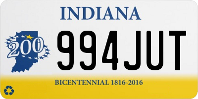 IN license plate 994JUT