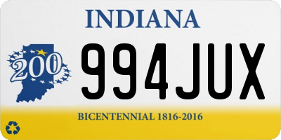 IN license plate 994JUX