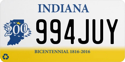 IN license plate 994JUY