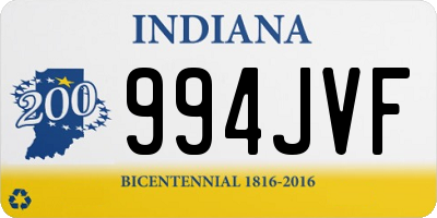 IN license plate 994JVF