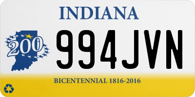 IN license plate 994JVN