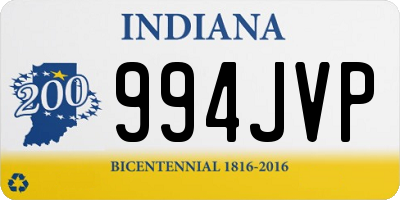 IN license plate 994JVP