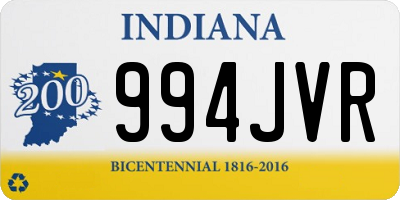 IN license plate 994JVR