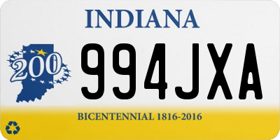 IN license plate 994JXA