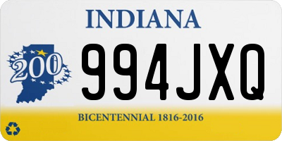 IN license plate 994JXQ