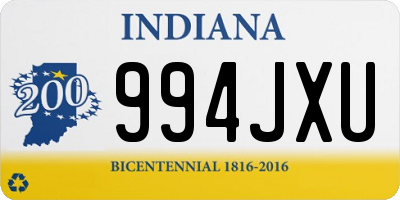 IN license plate 994JXU