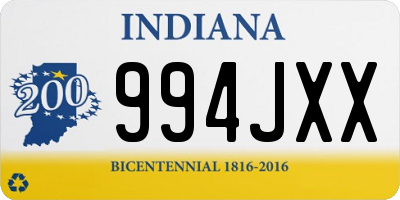 IN license plate 994JXX