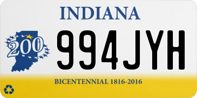 IN license plate 994JYH