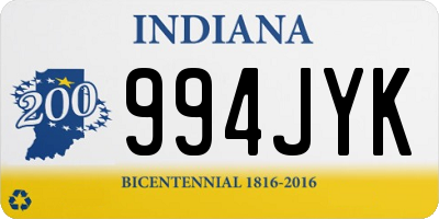 IN license plate 994JYK